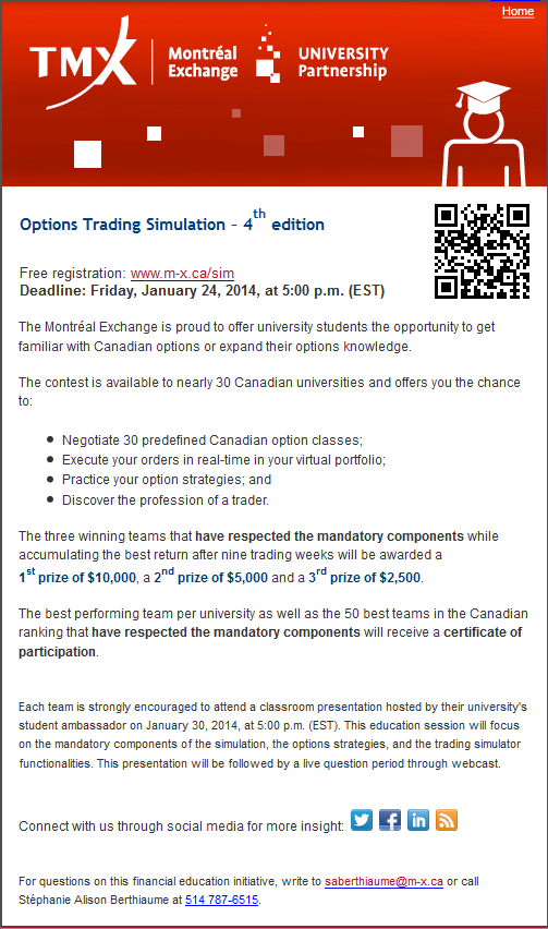 TMX Options Trading Simulation