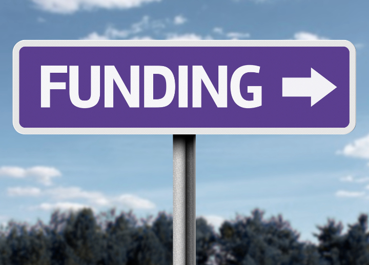 Funding road sign