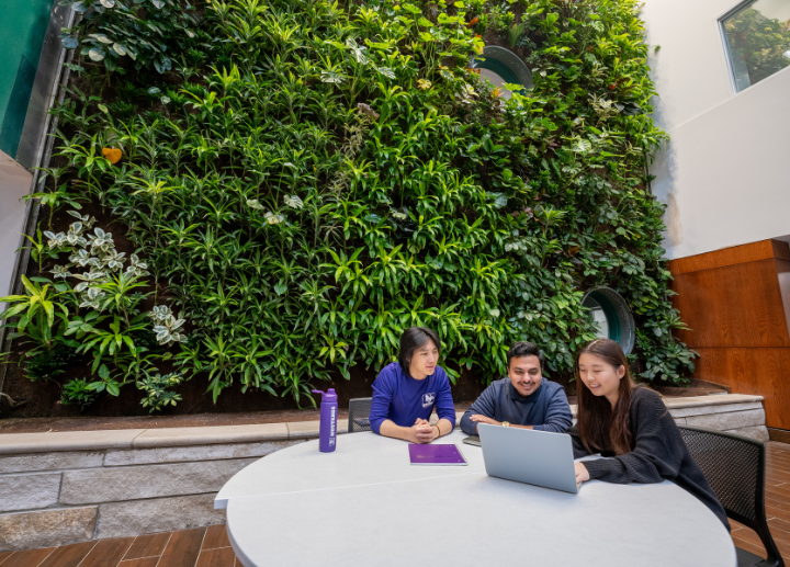 students in Thames Hall